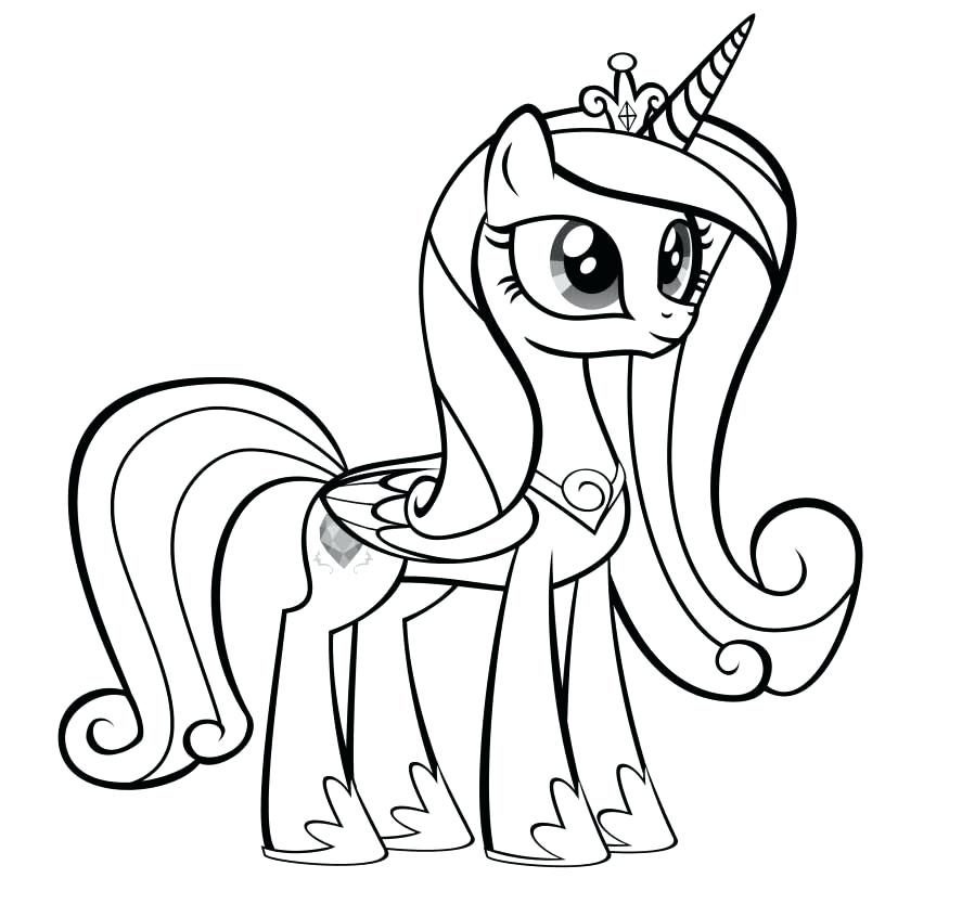 887x834 My Little Pony Princess Cadence Coloring Pages Christmas Pictures