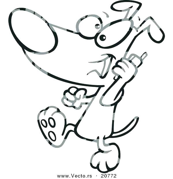 600x620 Phone Coloring Pages Telephone Coloring