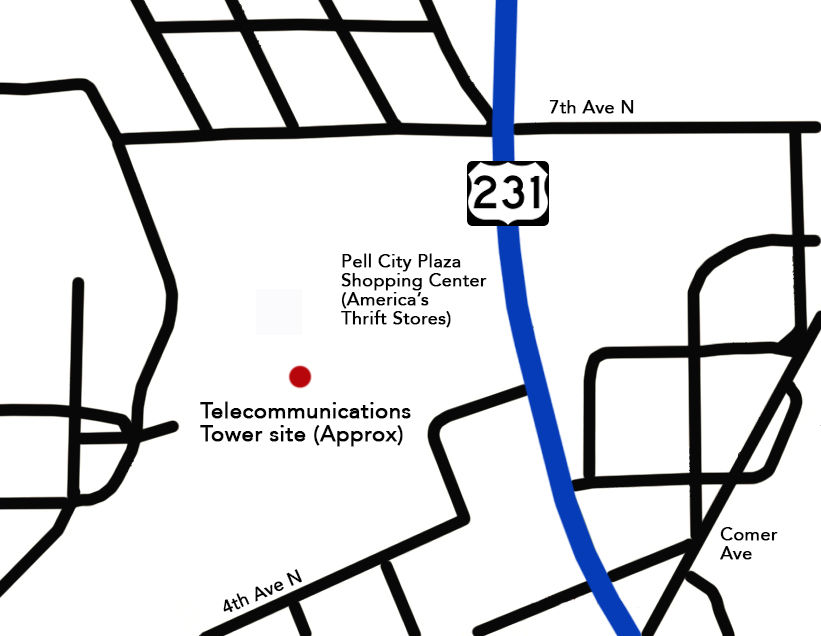 821x636 Public Information Meeting On New Cell Tower In Pell City Planned