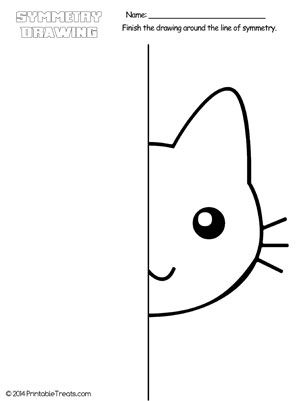 300x401 Nyan Cat Symmetry Drawing Worksheet Drawings, Drawing