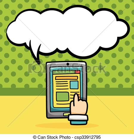 450x470 Cell Phone Doodle Vectors