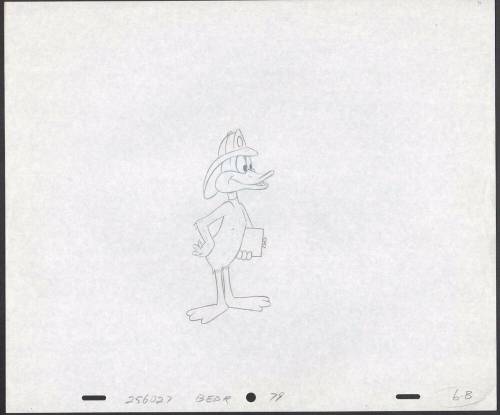 1000x830 Daffy Duck Production Animation Cell Drawing Warner Brothers