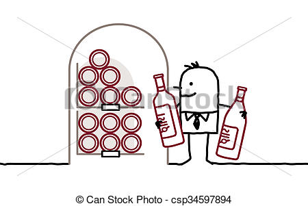 450x301 man in cellar bottles of wine