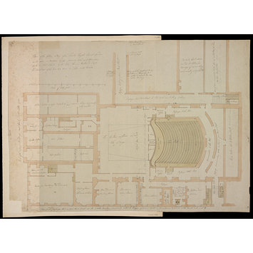 355x355 plan of the cellar story of the theatre royal covent garden as it