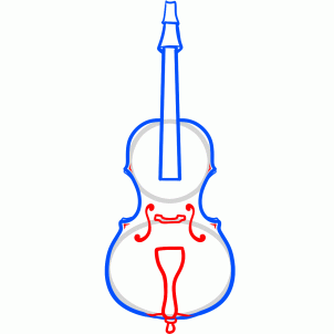 302x302 How To Draw A Cello, Step
