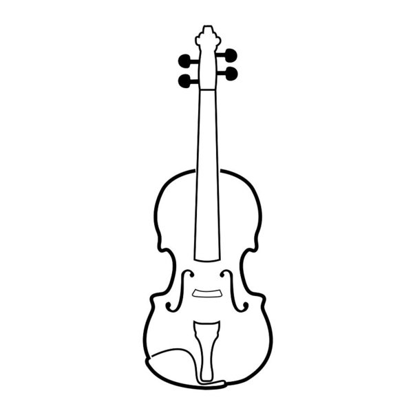 Cello Drawing Outline | Free download on ClipArtMag