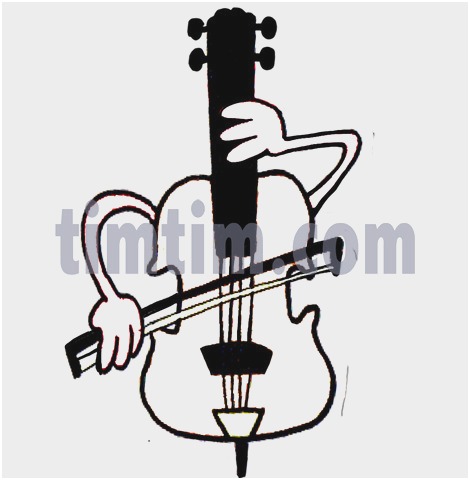 470x480 Cello Coloring
