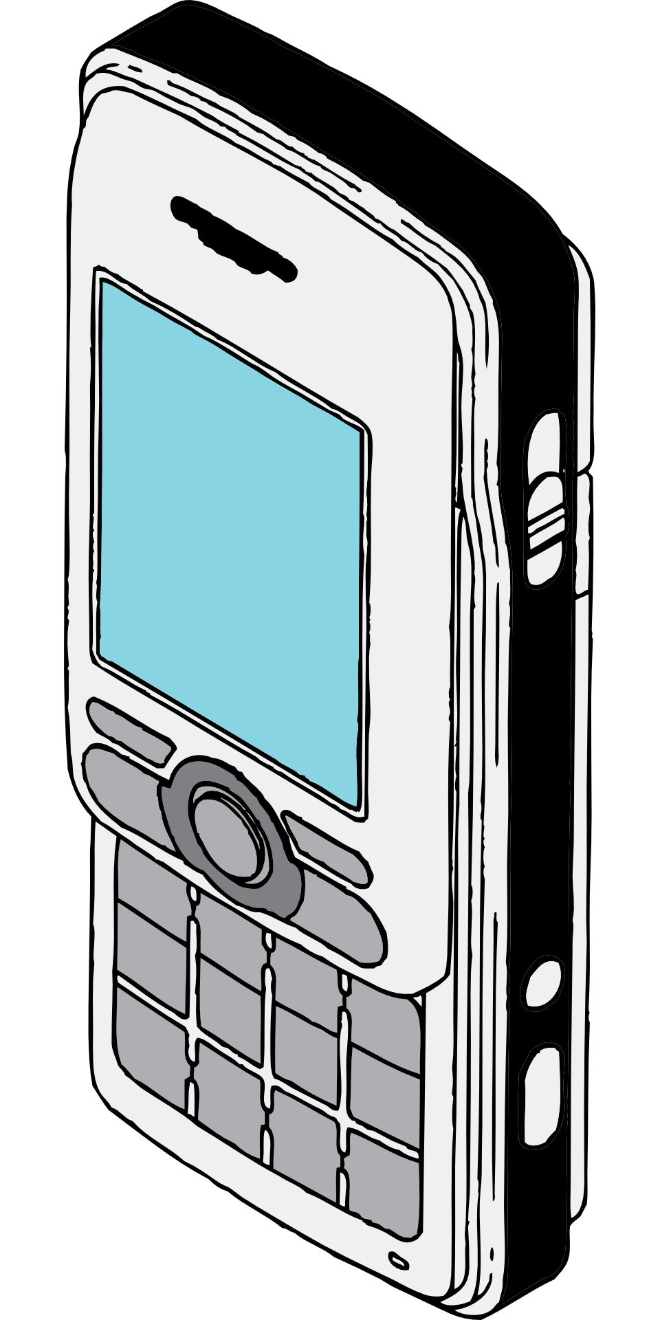 960x1920 Cellphone Retro Technology Mobile Phone Drawing Free Image