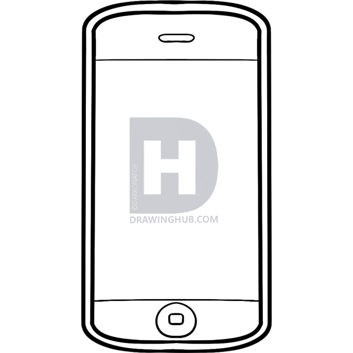 720x720 how to draw an iphone, iphone, step