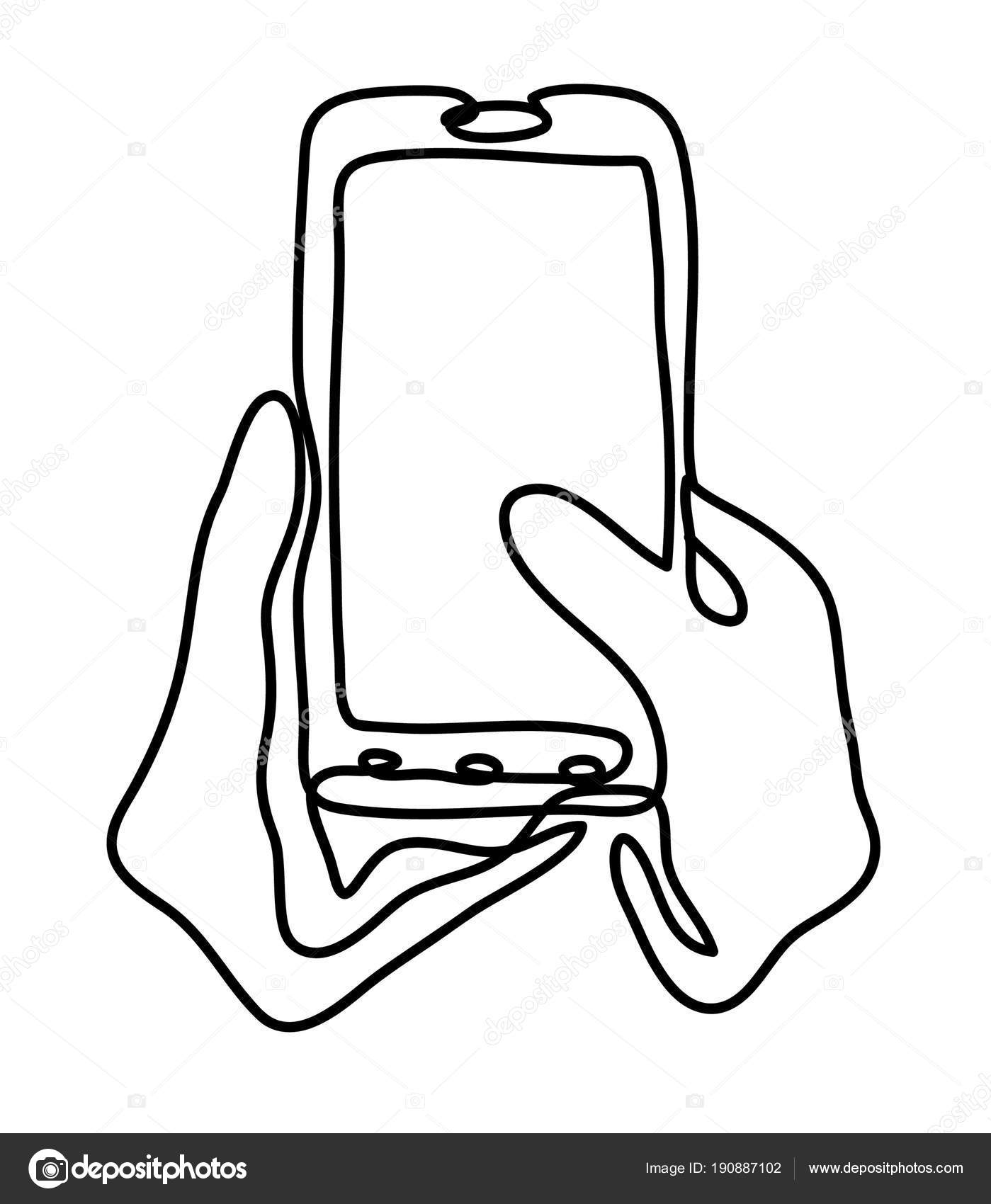 1399x1700 Cellphone Drawing Blank For Free Download
