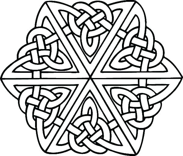 600x512 Celtic Cross Coloring