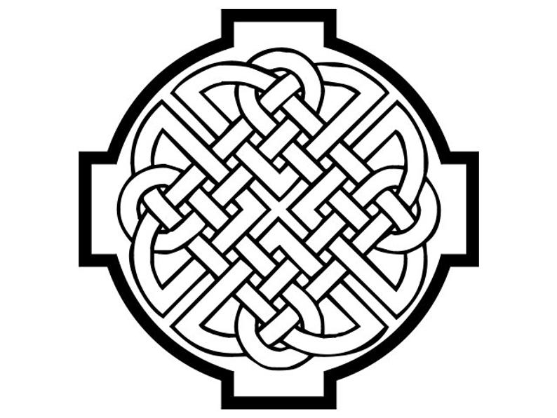 Celtic Cross Line Drawing | Free download on ClipArtMag