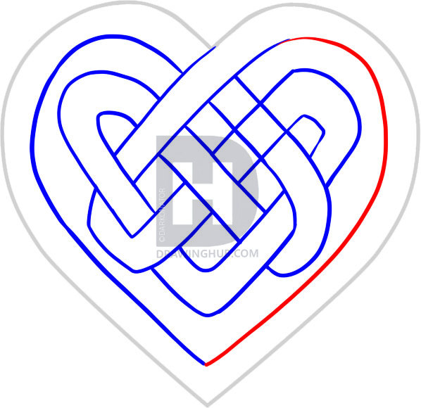 598x580 How To Draw A Celtic Knot, Step