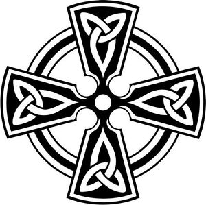 300x299 Irish Celtic Cross For Car Window Truck Laptop Vinyl Decal Sticker