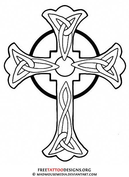 450x617 Celtic Cross Tattoo Drawings Tattooic