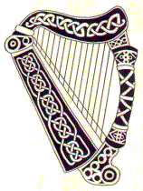 158x210 Celtic Harp Drawing