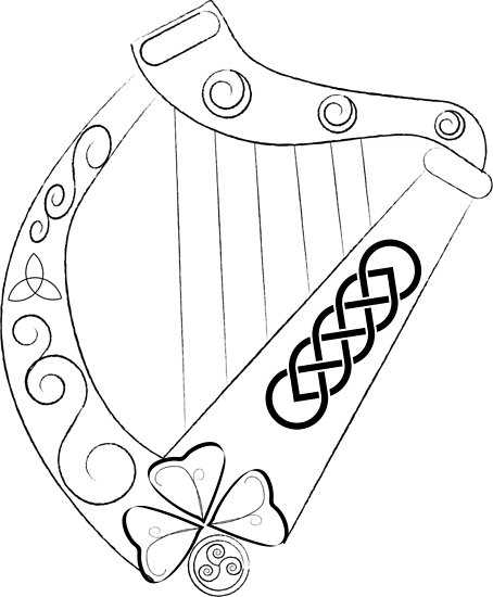 454x550 Irish Harp Posters