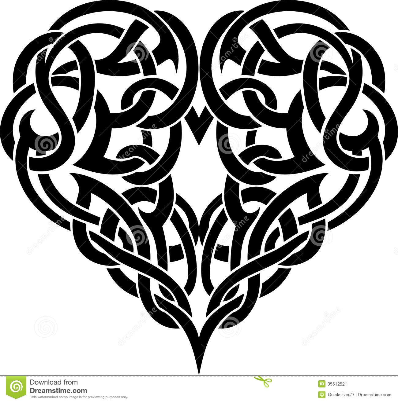 1300x1319 Celtic Heart Clipart
