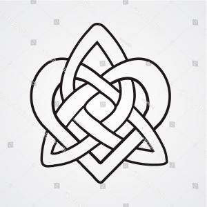300x300 Celtic Heart Knot Black Isolated Silhouette Soidergi