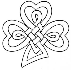 302x298 How To Draw A Celtic Clover Knot, Step