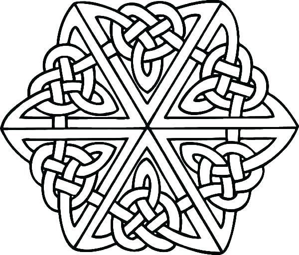 600x512 Celtic Coloring Pages Art Free Printable Cross Patterns