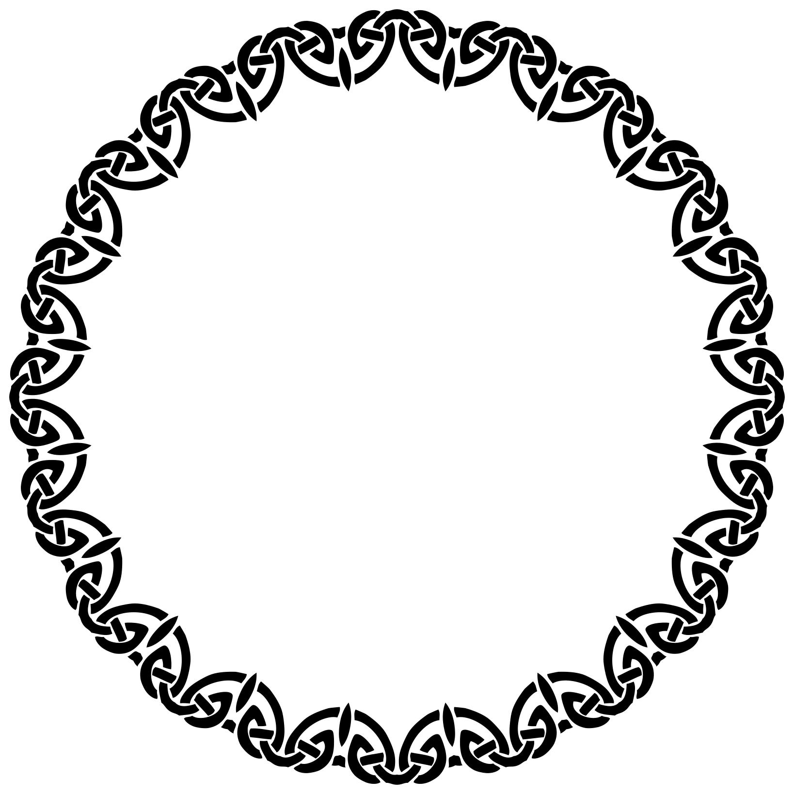 1638x1638 Celtic Knot Line Art Frame Clipart