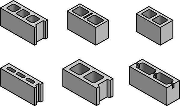 599x355 Concrete Cement Bricks Art Print