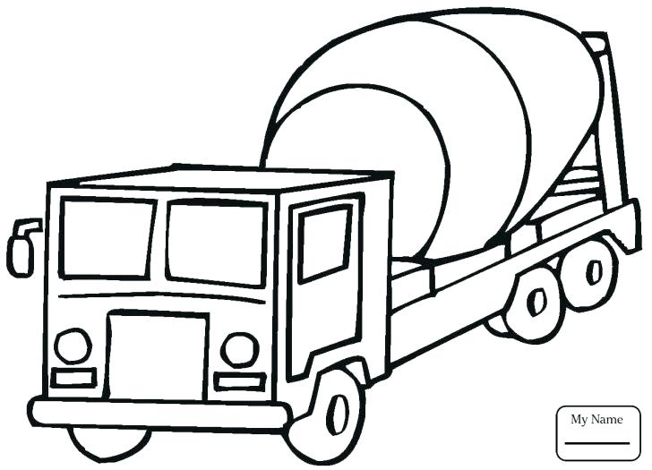 728x525 Cement Mixer Coloring Pages Medium Size Of Coloring Pages