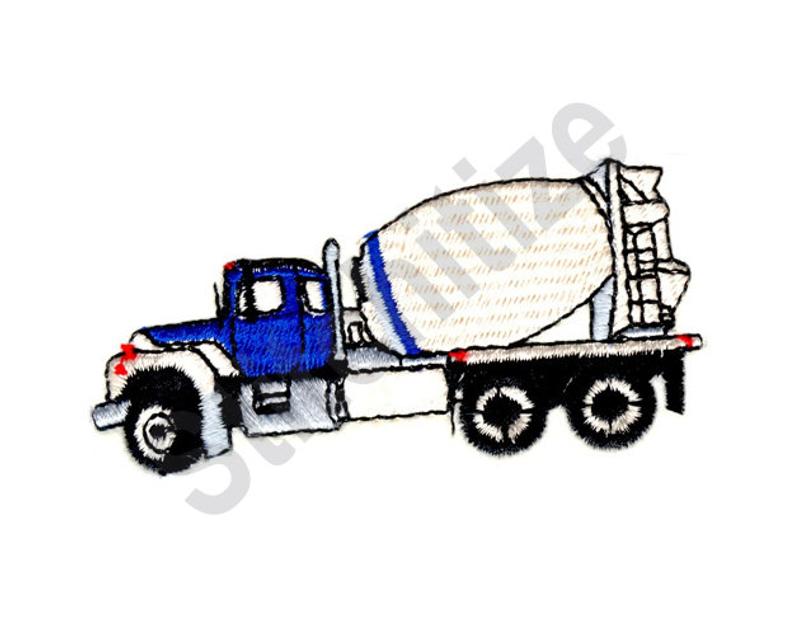 794x635 Cement Truck Machine Embroidery Design Embroidery Patterns Etsy