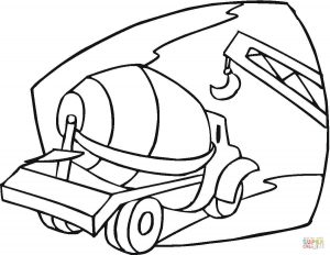 300x232 Coloring Pages Cement Truck Coloring Pages