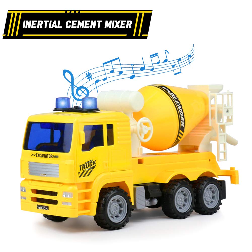 1001x1001 Tractor Toy Cars Cement Mixer Toy Truck With Light And Sound
