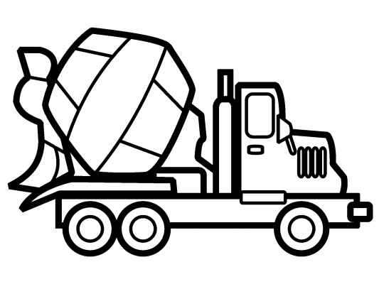 533x400 Vehicles Coloring Pages Cement Truck