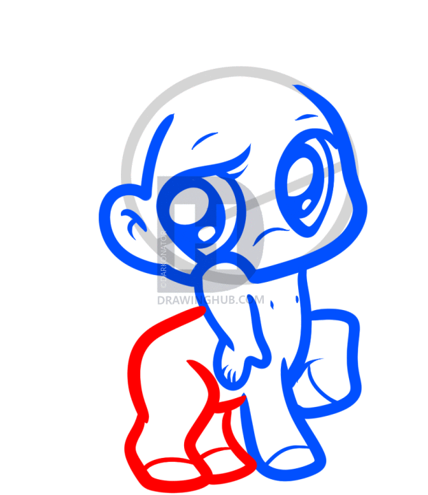 623x720 how to draw a baby centaur, step