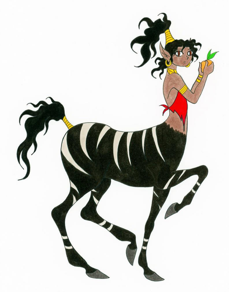 793x1008 african female centaur girl