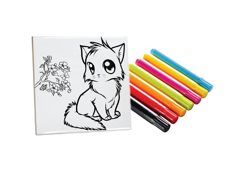 800x600 cute cat on ceramic tiles start coloring now sublimation