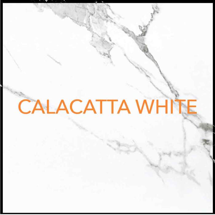700x700 Calacatta White Flat Filed Ceramic Tile X Royal Parquet