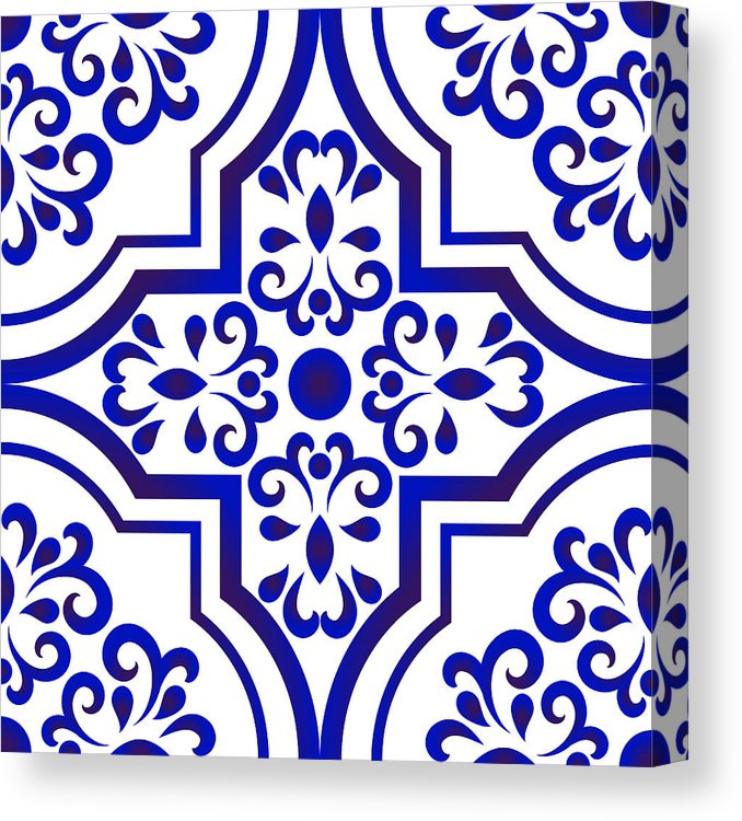 678x750 ceramic tile pattern canvas print canvas art