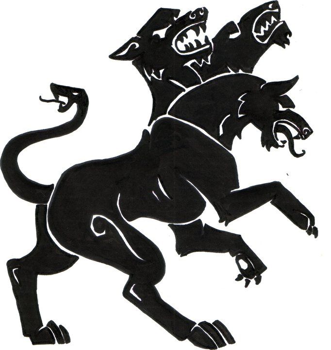 682x720 cerberus the symbol of thrace greek