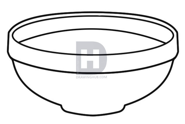 631x422 How To Draw A Bowl, Step