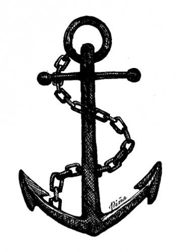 349x500 Anchor Drawing With Chain Photo From Anchors