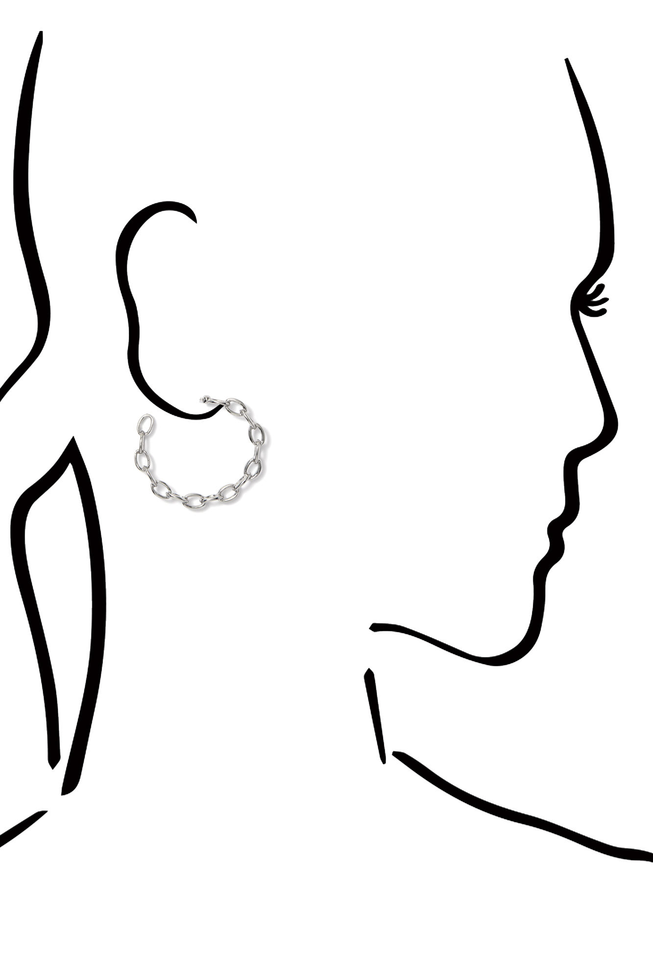 1333x2000 Chain Link Hoop Earrings Charming Charlie