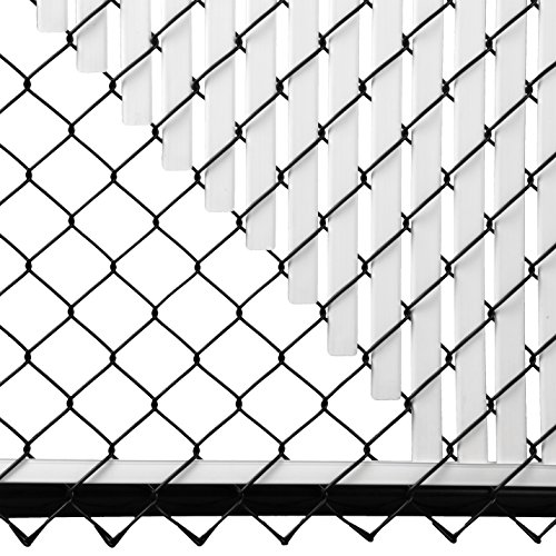 500x500 White Tube Slats For Chain Link Fence Garden