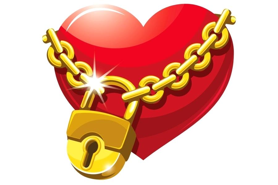 900x600 Hearts With Lock Myrta