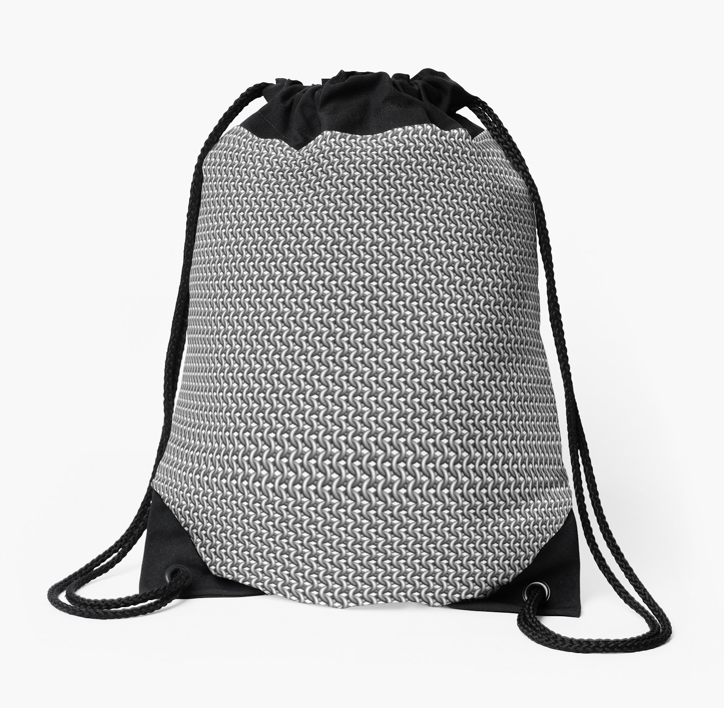 1435x1404 chainmail print drawstring bag