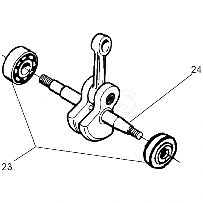 650x650 Crankshaft Assembly For Husqvarna Chainsaw Lamps Engineers