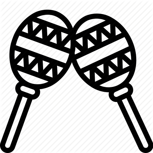 512x512 Maracas Drawing Outline Transparent Png Clipart Free Download