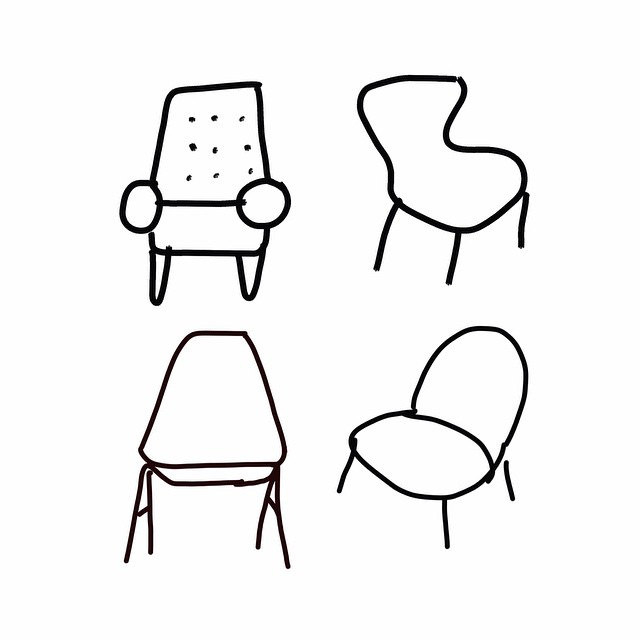 640x640 Chair Drawing Simple For Free Download