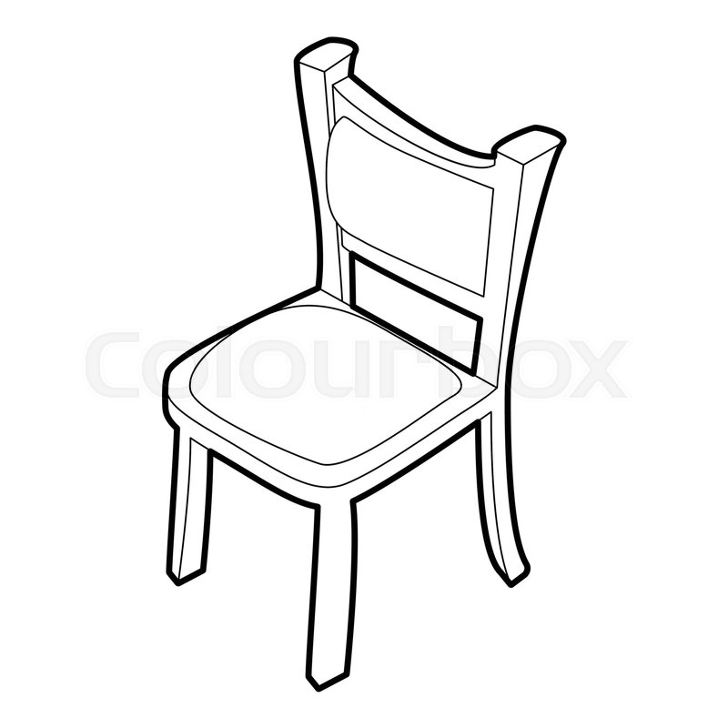 800x800 Chair Icon Isometric Illustration Stock Vector Colourbox