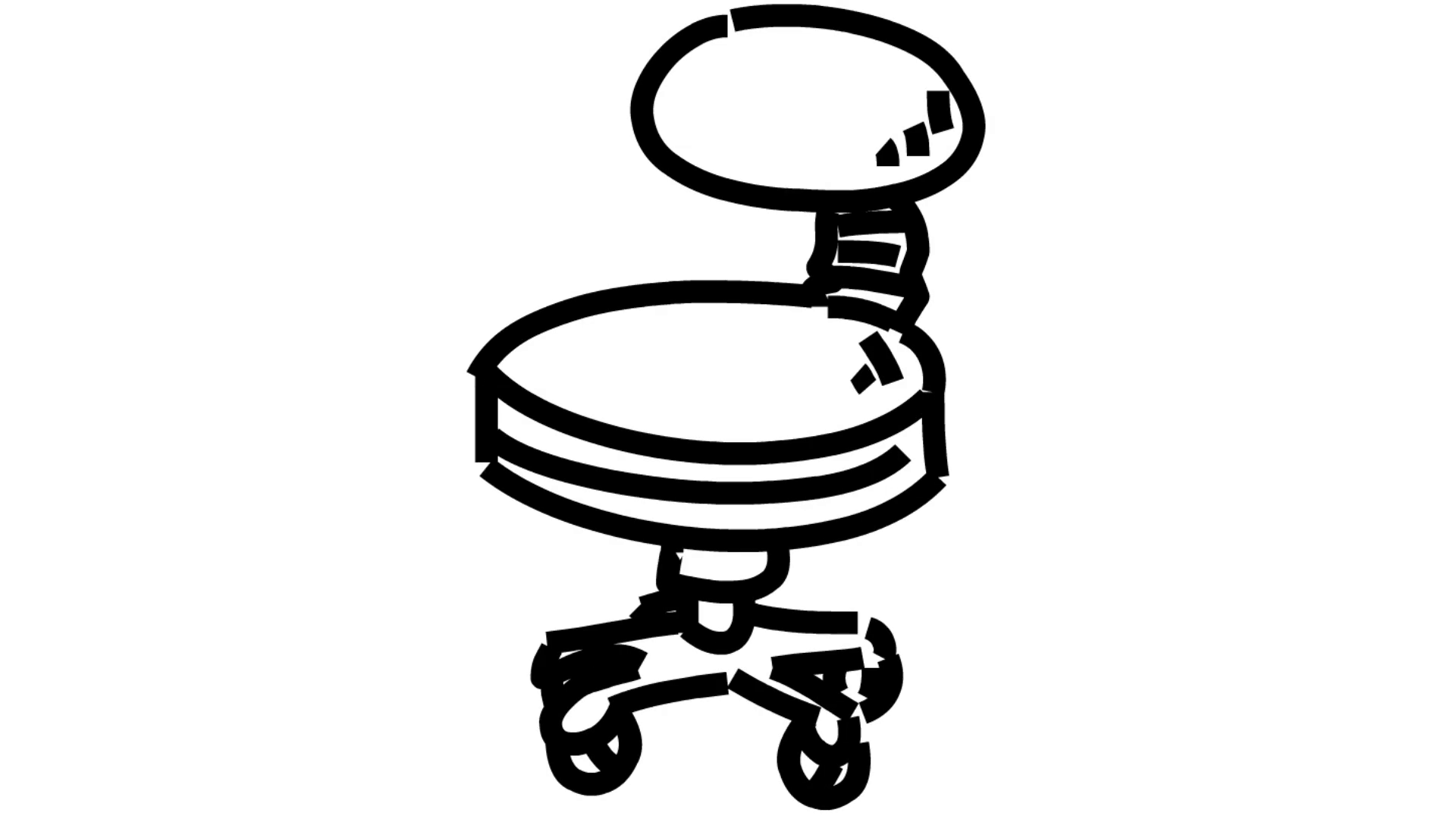 1920x1080 Chair Line Drawing Illustration Animation With Transparent