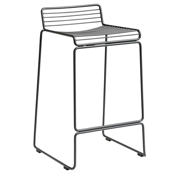 600x600 Hay Hee Bar Chair, Asphalt Grey Finnish Design Shop